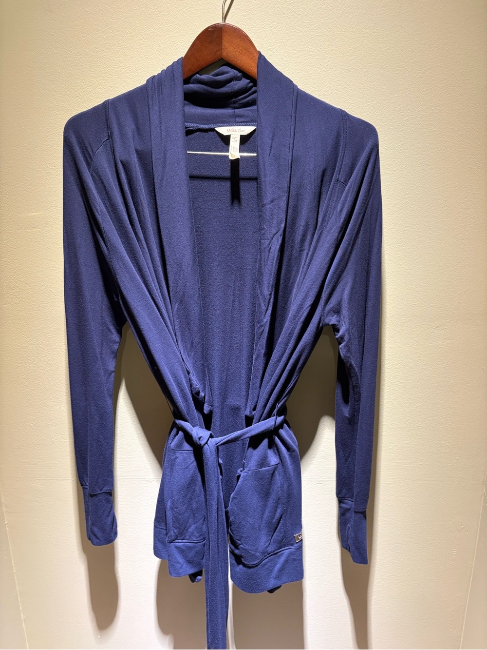 Matilda Jane Navy Wrap Cardigan — Size M